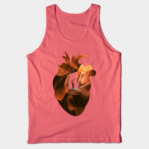 Heart Explorer Tank Top by enkeldika2